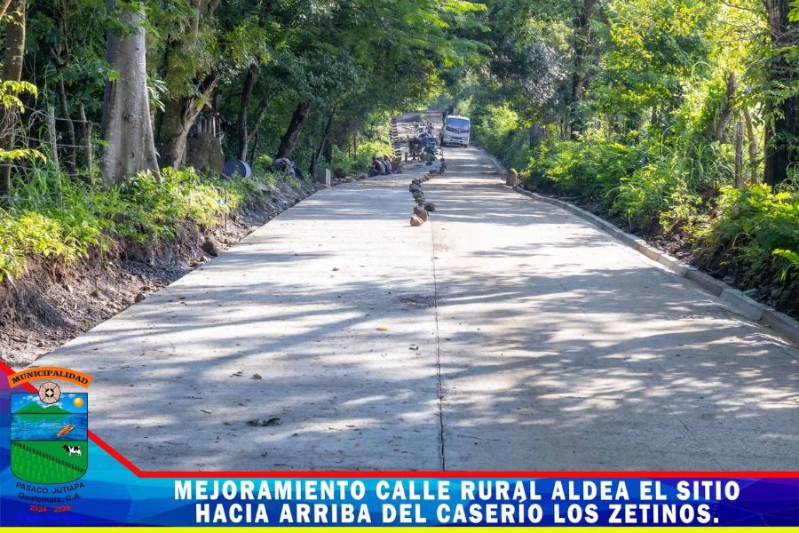 Avanza pavimentación y construcción de cunetas en Aldea El Sitio ...