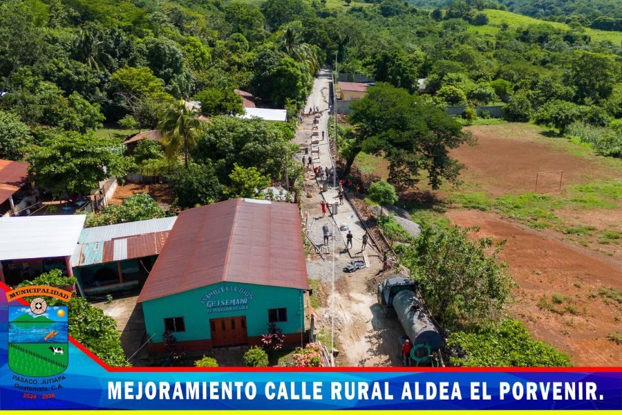 Avanza proyecto de pavimentación y cunetas en Aldea El Porvenir ...
